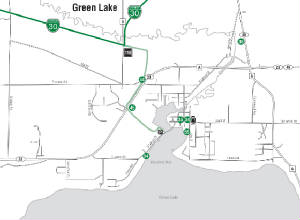 Green Lake County Snowmobile Trail Map Trail Map