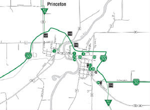 Green Lake County Snowmobile Trail Map Trail Map